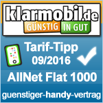 Tarif Tipp September 2016 Klarmobil