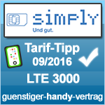 Tarif Tipp September 2016 Simply