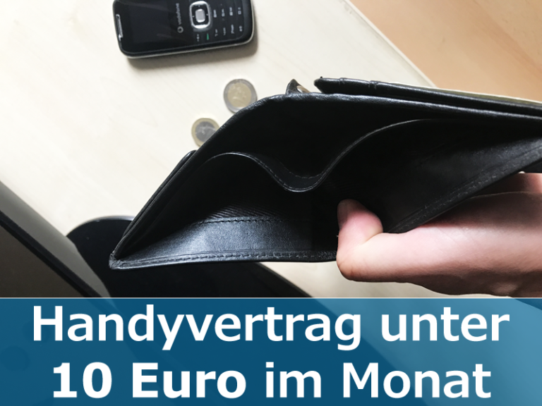 Handyvertrag unter 10 Euro 10€ » Günstiger Handyvertrag